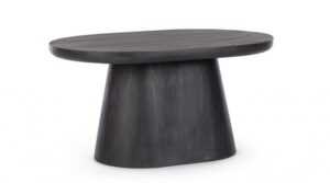 BIZZOTTO Černý konferenční stolek FUJI 80x56 cm