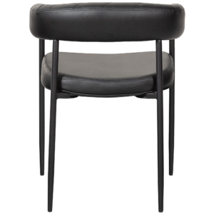 SEV DINING CHAIR ARTIFICIAL LEATHER BLACK