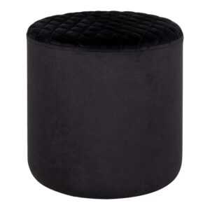 House Nordic Černý pouf EJBY