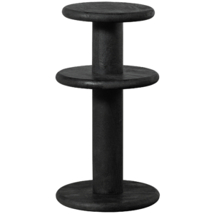 WOOOD Dřevěná barová židle KOLBY černá