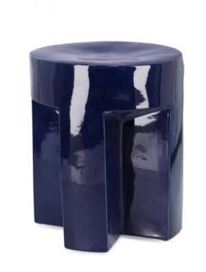 BIZZOTTO Dekorativní stolička SFINGE modrá